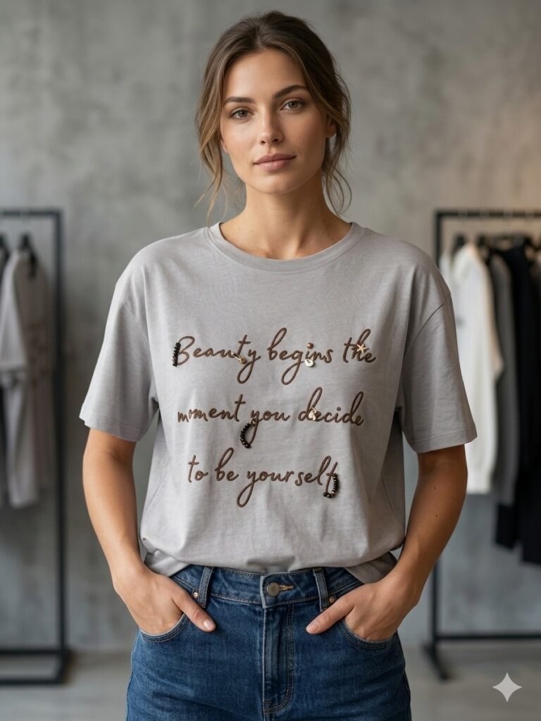 T-shirt con Ricamo