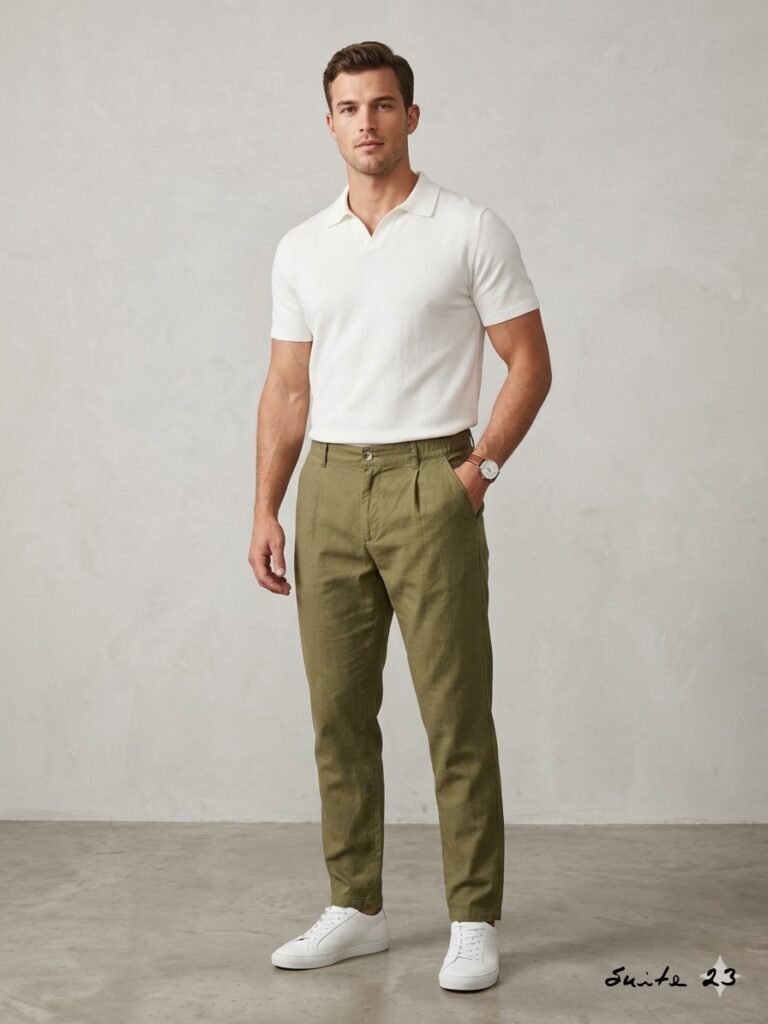 Pantaloni con pinces